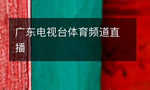 廣東電視臺(tái)體育頻道直播