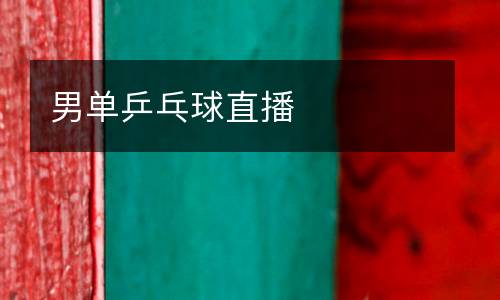男單乒乓球直播