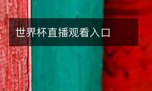 世界杯直播觀看入口