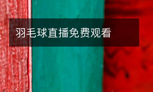 羽毛球直播免費觀看