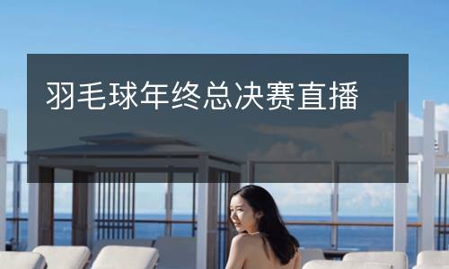 羽毛球年終總決賽直播